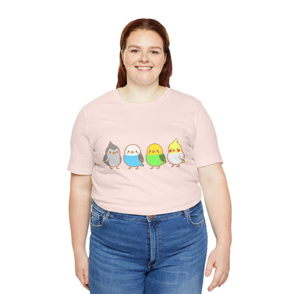 Chirpy Flock Bird T-Shirt – Cute Tee for Animal Lovers - WhimSpin - https://whimspin.com