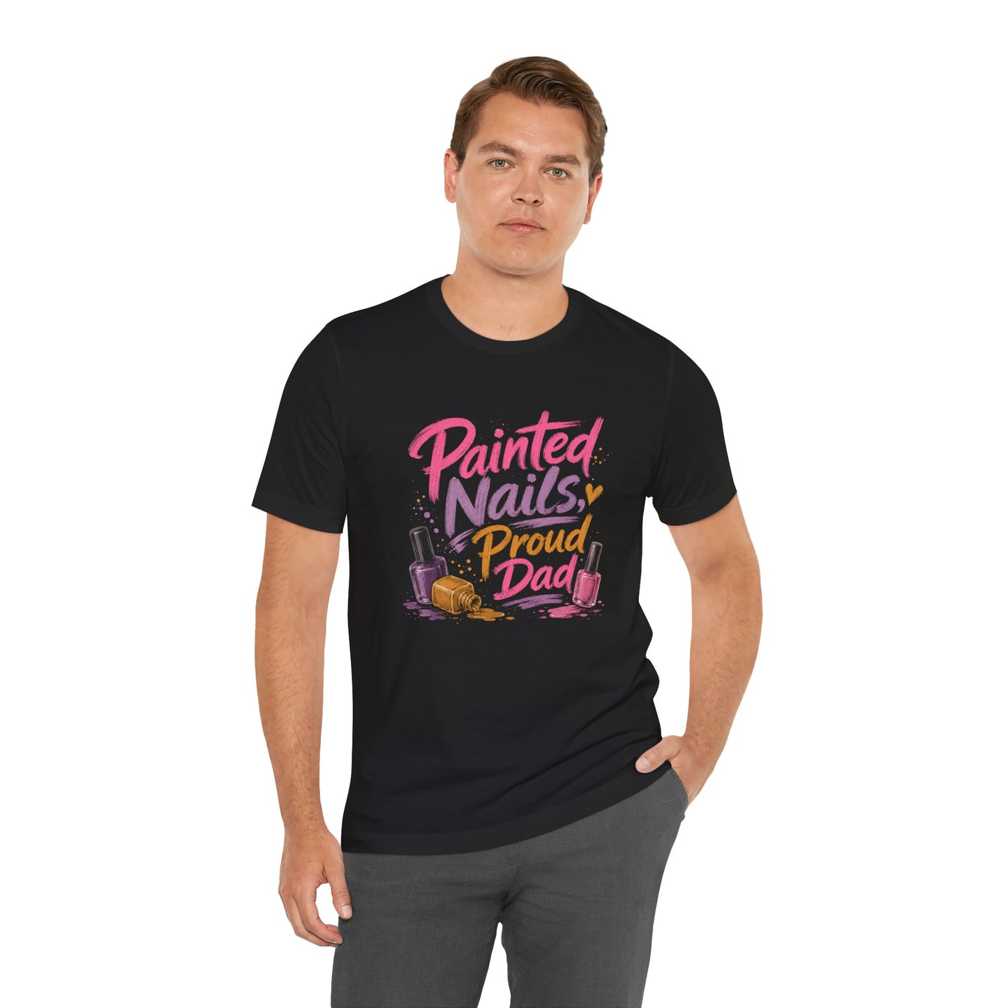 Painted Nails Proud Dad T-Shirt – Girl Dad Father’s Day Tee