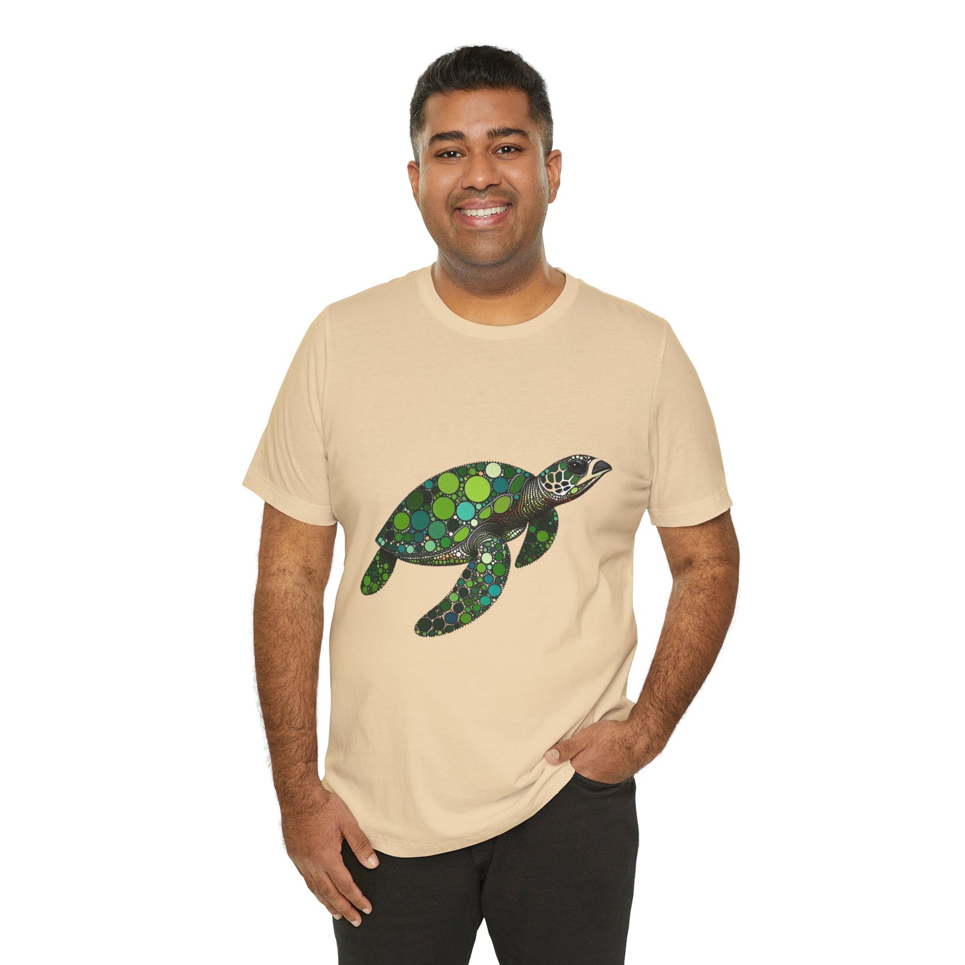 Geometric Sea Turtle T-Shirt – Eco Ocean Vibes Graphic Tee - WhimSpin - https://whimspin.com