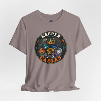 Keeper of the Cables T-Shirt – Funny Tech Dad Cable Tee