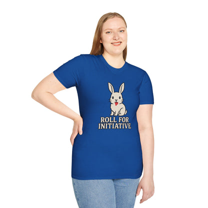 Roll for Initiative T-Shirt – Killer Bunny Humor Gaming Tee