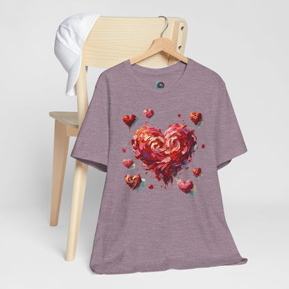 Impressionistic Heart T-Shirt – Artistic Valentine's Day Tee