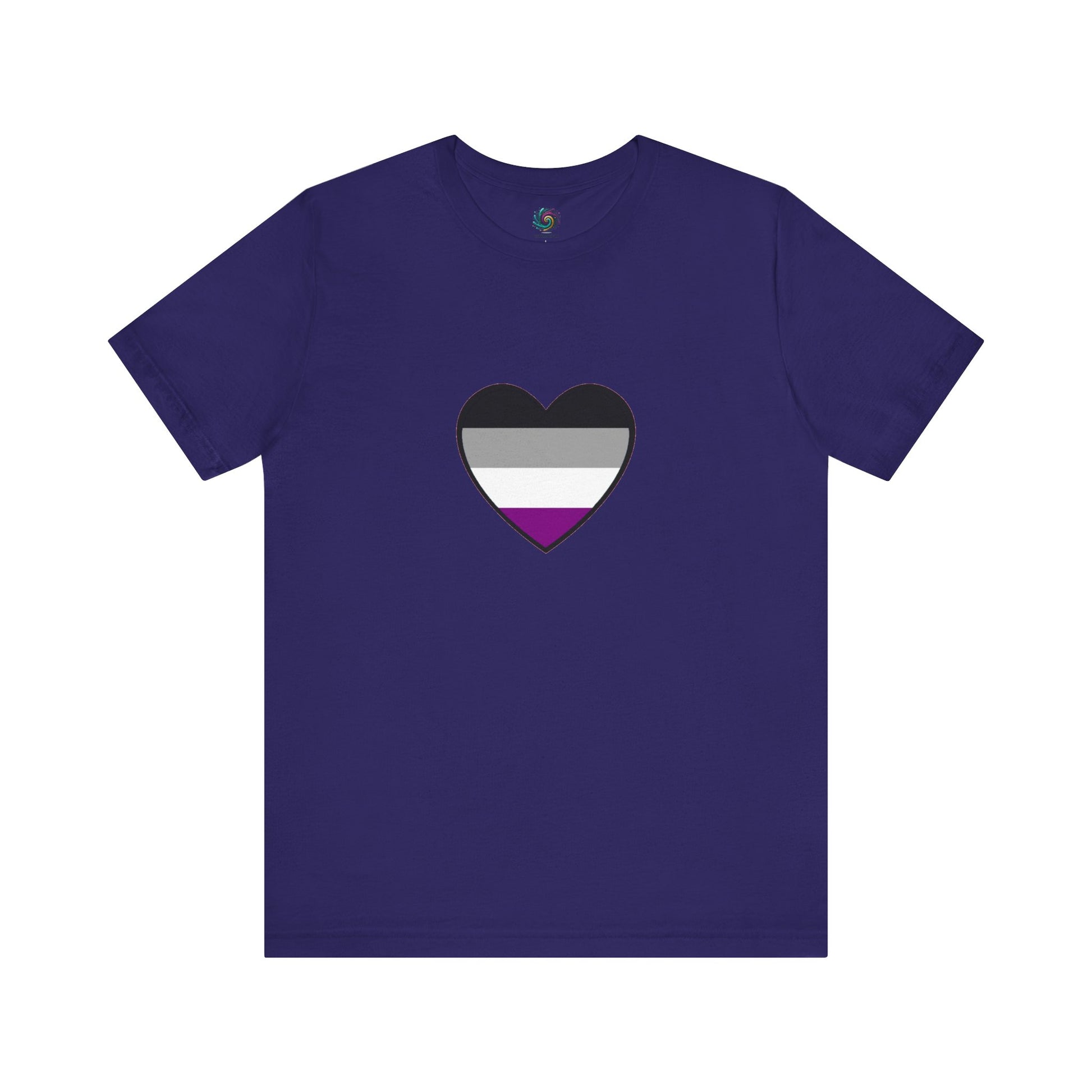 Asexual Pride Flag Heart T-Shirt – Ace Flag LGBTQ+ Graphic Tee - WhimSpin - https://whimspin.com
