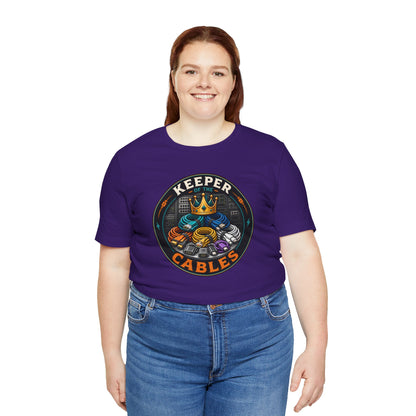 Keeper of the Cables T-Shirt – Funny Tech Dad Cable Tee