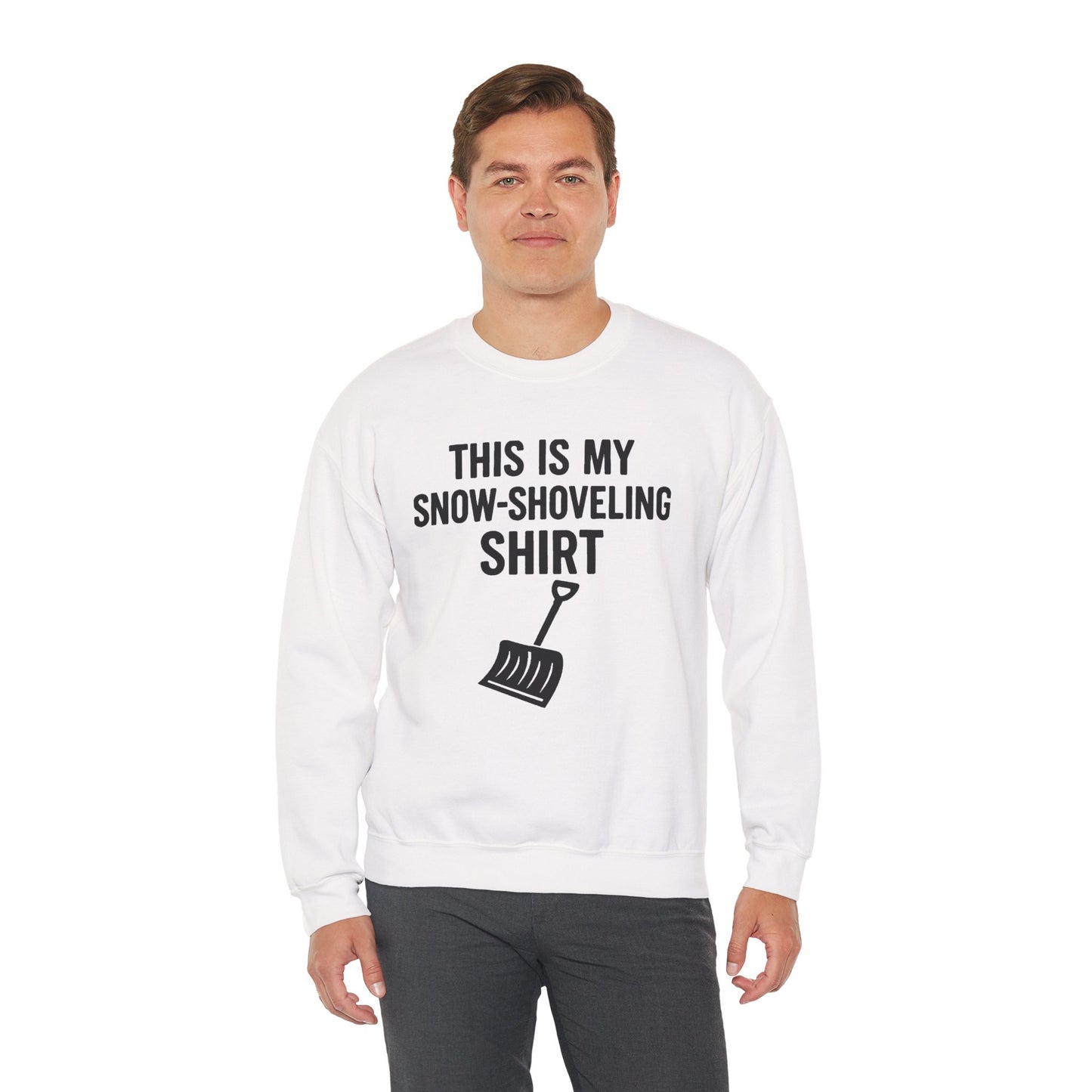This Is My Snow-Shoveling Shirt – Funny Winter Chore Sweatshirt