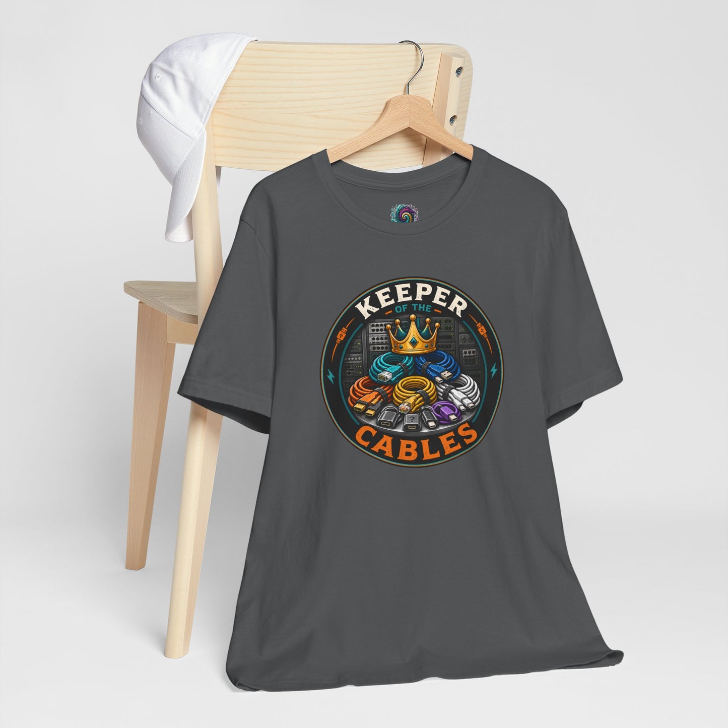 Keeper of the Cables T-Shirt – Funny Tech Dad Cable Tee