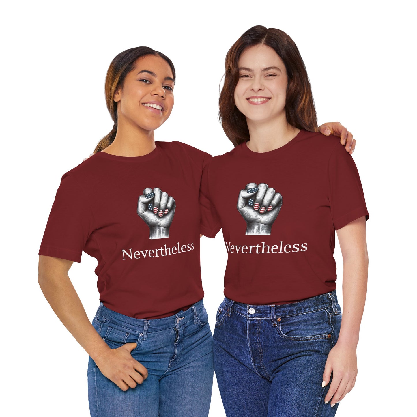 Nevertheless Feminist T-Shirt – Resist Fist Graphic Protest Tee