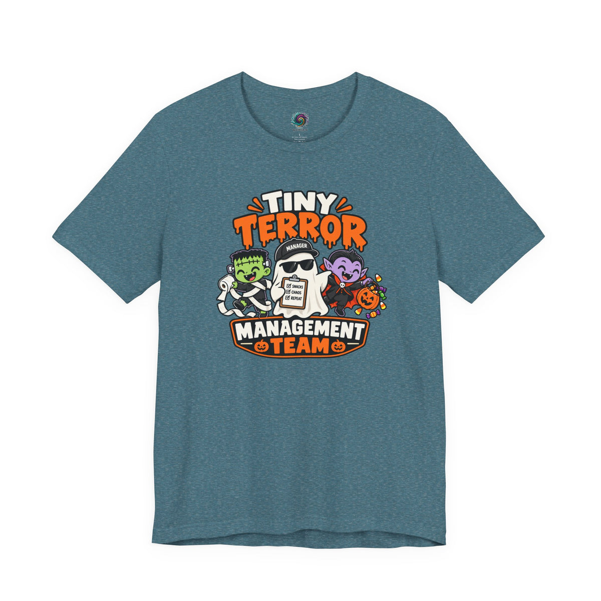 Tiny Terror Management Team T-Shirt – Funny Halloween Parent Tee