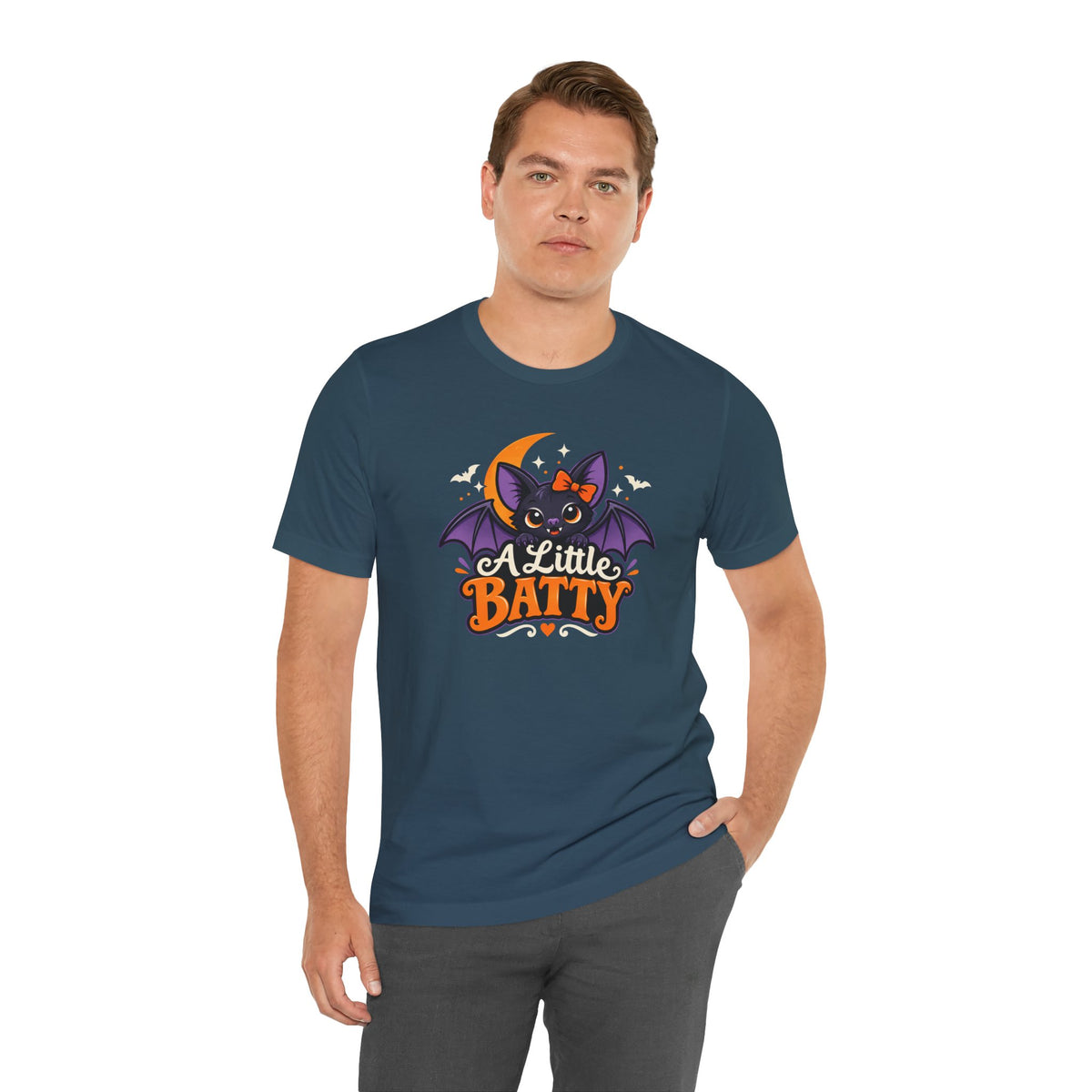 A Little Batty T-shirt - Cute Funny Halloween Bat Tee