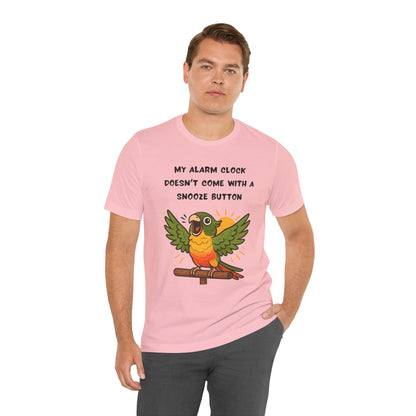 Funny Parrot Tee | Cute Animal Graphic T-Shirt, My Alarm Clock Doesn't Come With a Snooze Button, Gift for Bird Lovers, Humorous [...]
