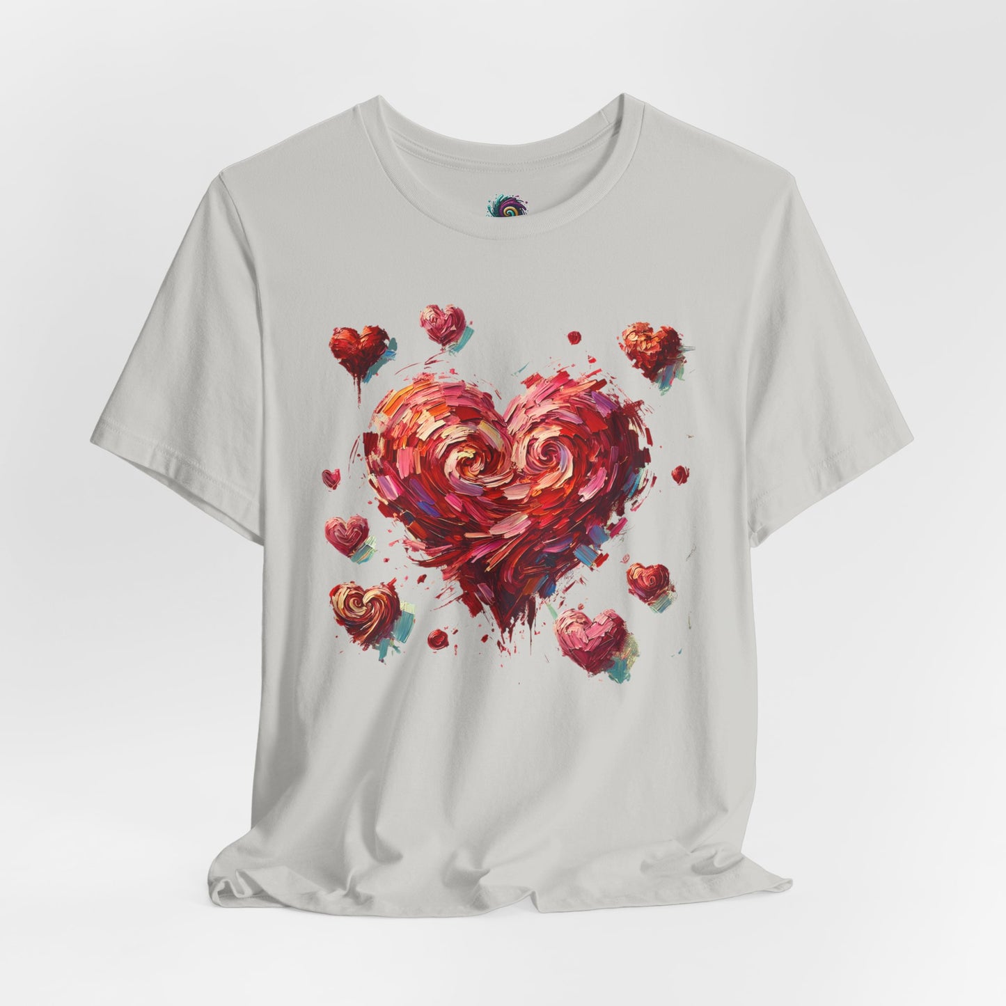 Impressionistic Heart T-Shirt – Artistic Valentine's Day Tee