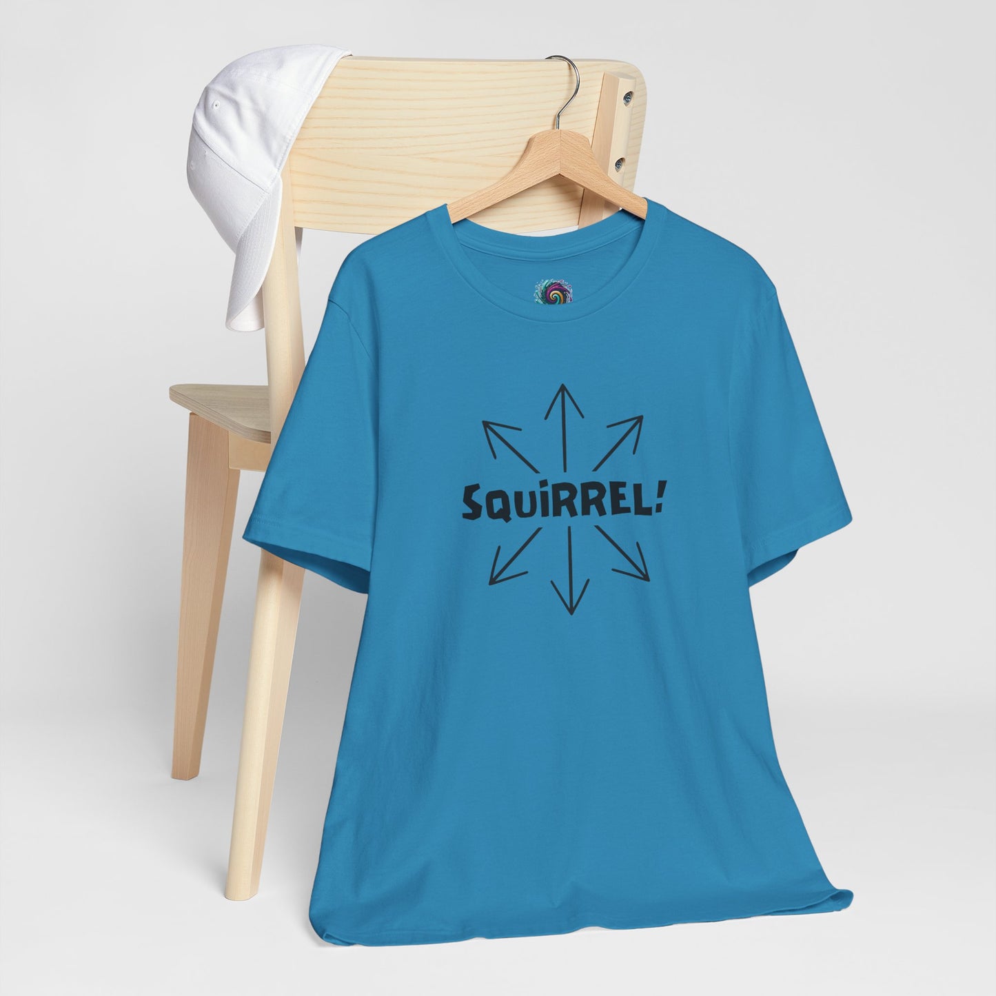Squirrel! Distracted Mind T-Shirt – Funny Attention Graphic Tee
