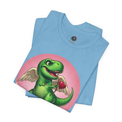 Cupidsaurus Rex T-Shirt – Funny Dinosaur Cupid Valentine’s Day Tee