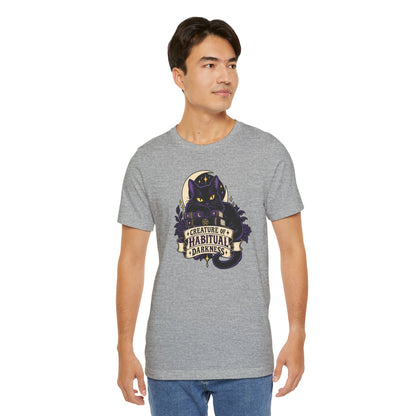 Creature of Habitual Darkness T-Shirt – Black Cat Goth Tee