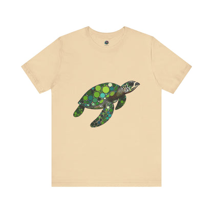 Geometric Sea Turtle T-Shirt – Eco Ocean Vibes Graphic Tee - WhimSpin - https://whimspin.com