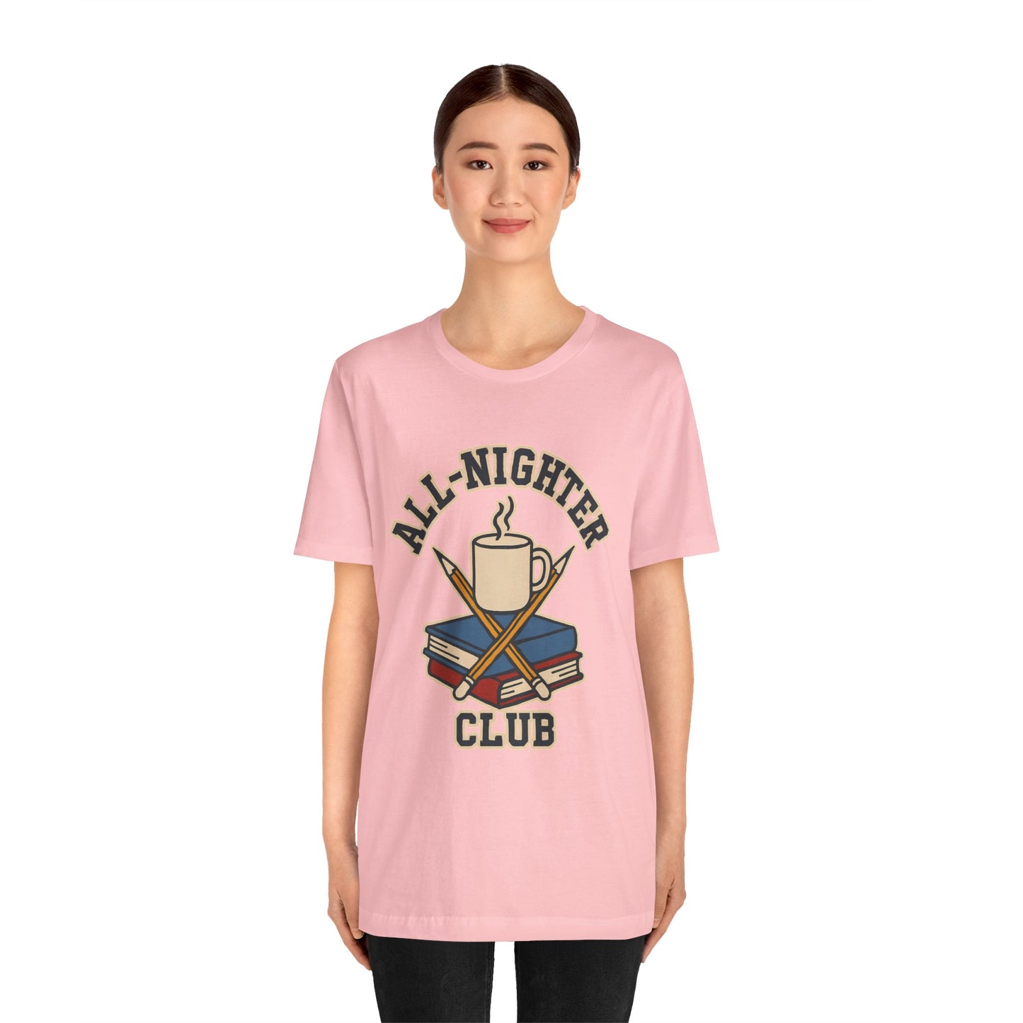All-Nighter Club T-Shirt – Funny Caffeine & Study Tee for Night Owls