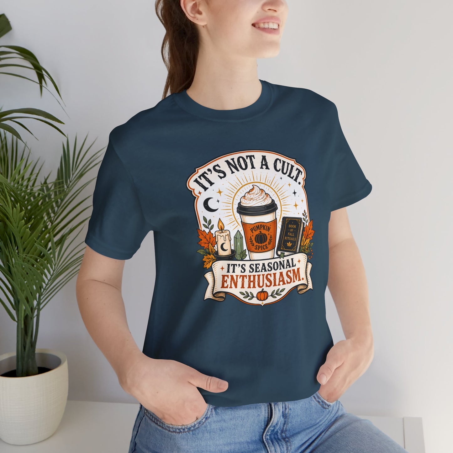 It’s Not a Cult Pumpkin Spice T-Shirt – Funny Fall Tee