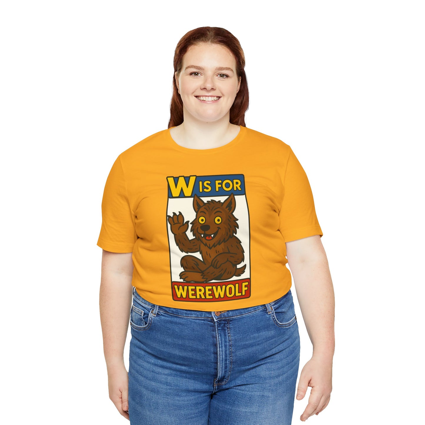 W Is for Werewolf T-Shirt – Cute Werewolf Shirt from Monster Alphabet