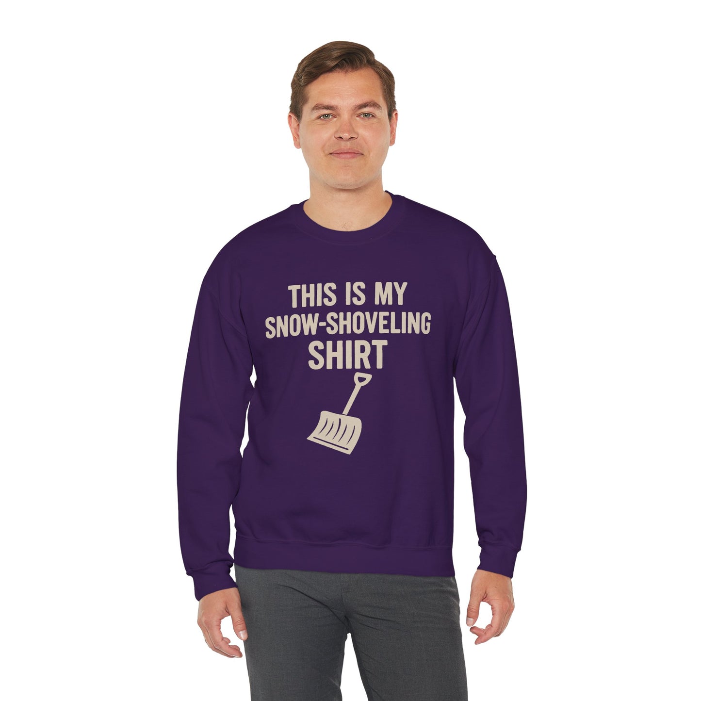 This Is My Snow-Shoveling Shirt – Funny Winter Chore Sweatshirt