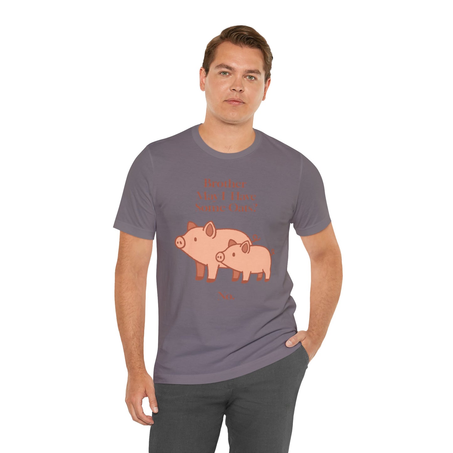 Brother May I Have Some Oats T-Shirt – Funny Viral Pig Meme Tee