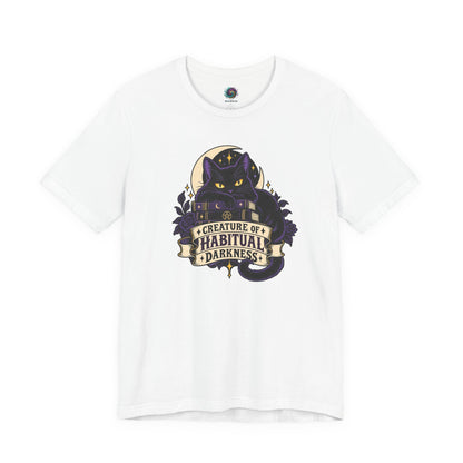 Creature of Habitual Darkness T-Shirt – Black Cat Goth Tee