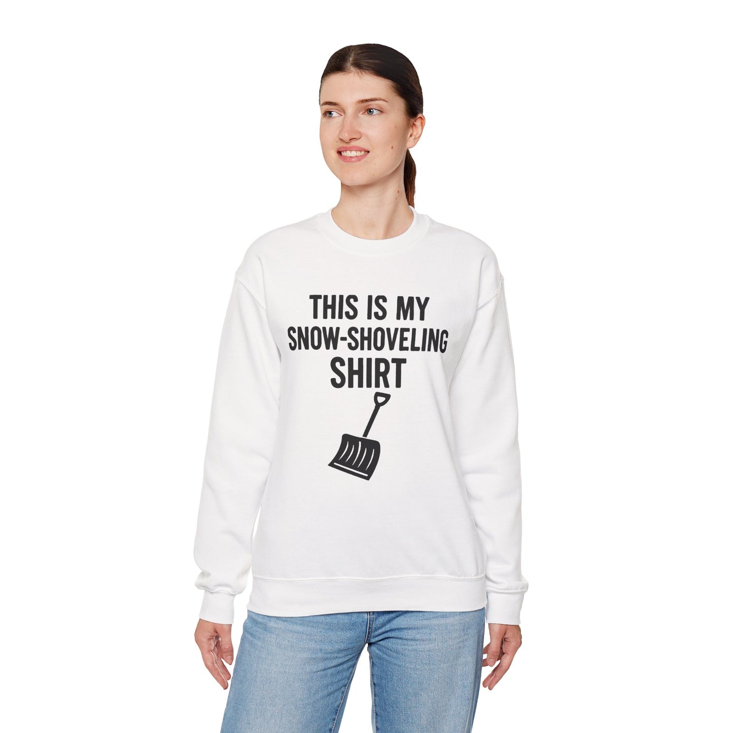 This Is My Snow-Shoveling Shirt – Funny Winter Chore Sweatshirt