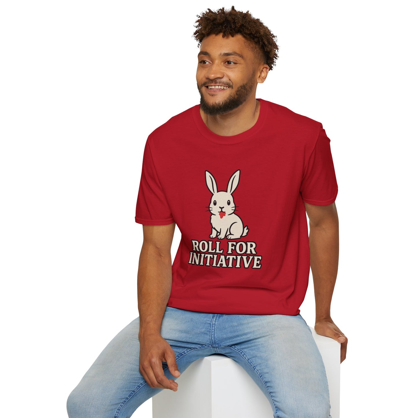 Roll for Initiative T-Shirt – Killer Bunny Humor Gaming Tee