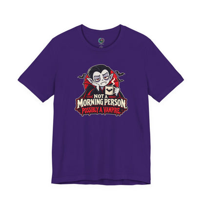 Not a Morning Person Possibly a Vampire T-Shirt – Funny Halloween Tee