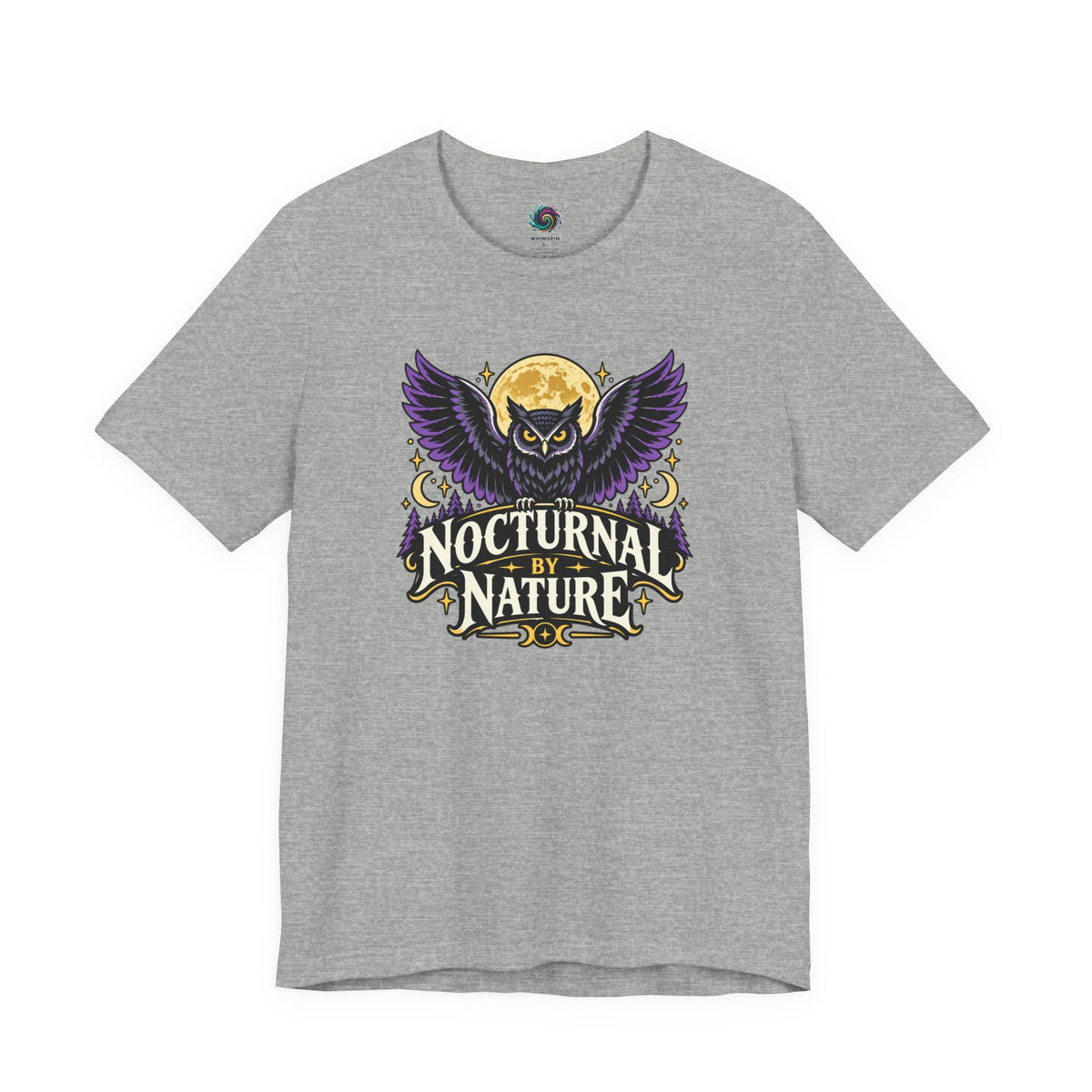 Nocturnal by Nature T-Shirt – Moonlit Owl Graphic Tee