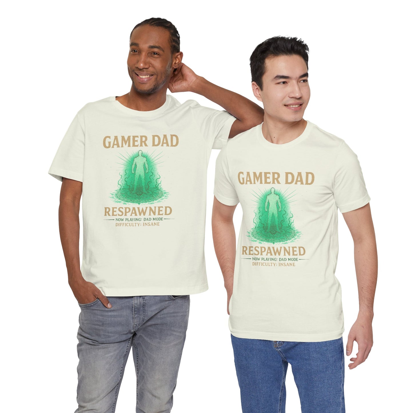 Gamer Dad Respawned T-Shirt – Funny New Fatherhood Gaming Tee