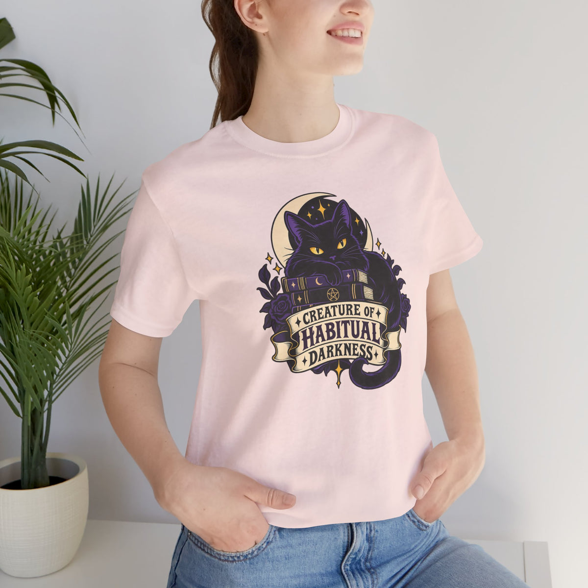 Creature of Habitual Darkness T-Shirt – Black Cat Goth Tee