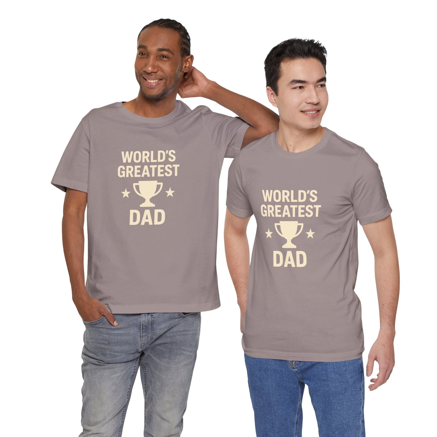 World’s Greatest Dad Gift Tee – Trophy Graphic Father’s Day Shirt