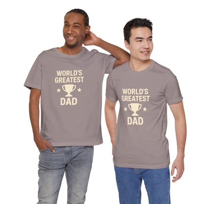 World’s Greatest Dad Gift Tee – Trophy Graphic Father’s Day Shirt