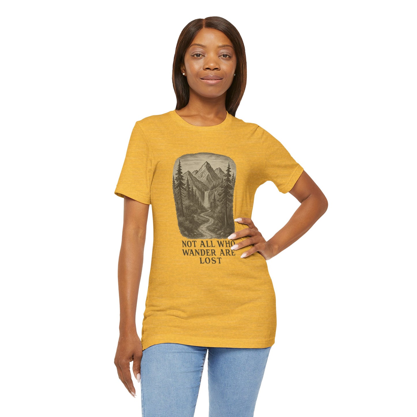 Not All Who Wander Are Lost T-Shirt – Tolkien Travel Tee for Nature Lovers