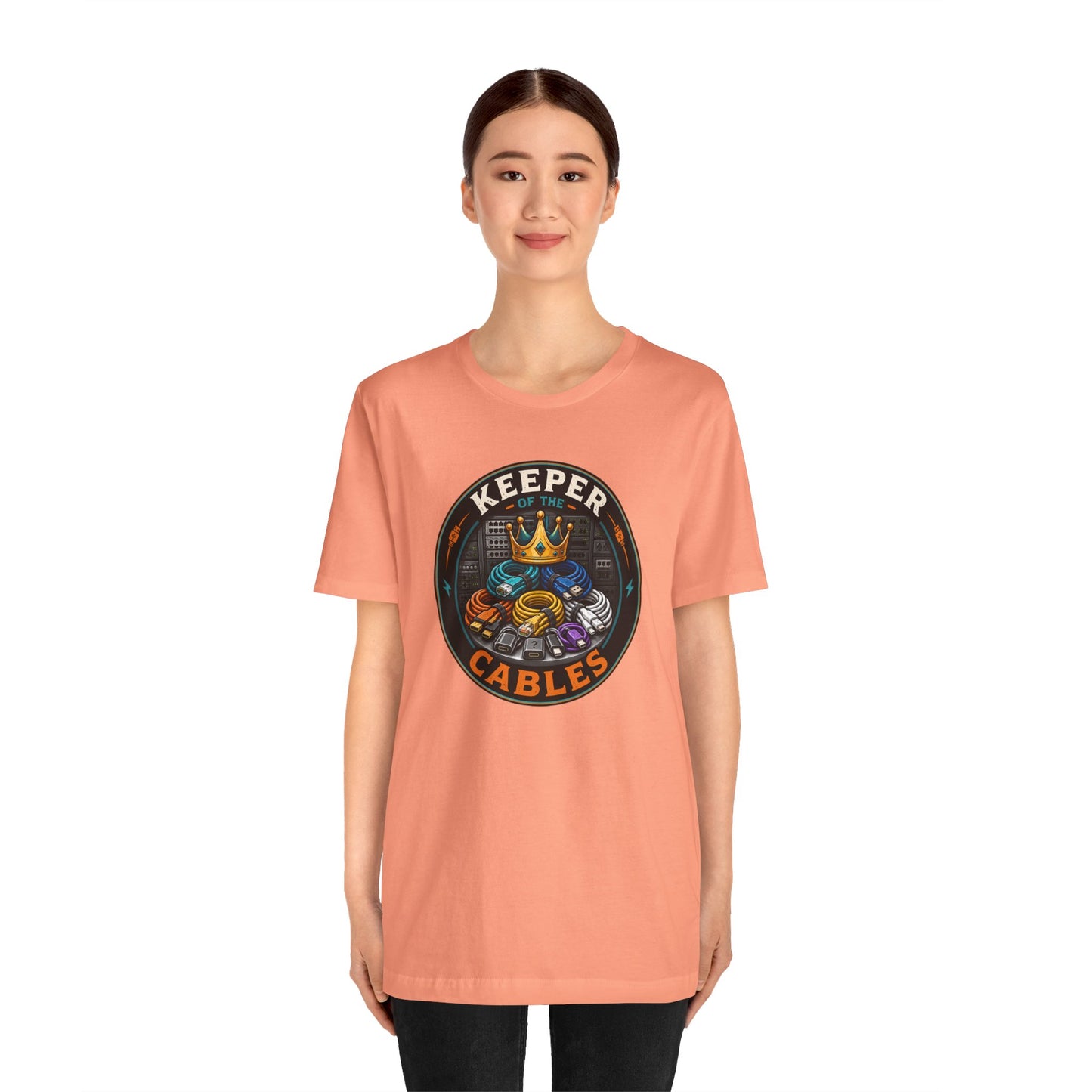 Keeper of the Cables T-Shirt – Funny Tech Dad Cable Tee