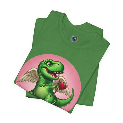 Cupidsaurus Rex T-Shirt – Funny Dinosaur Cupid Valentine’s Day Tee