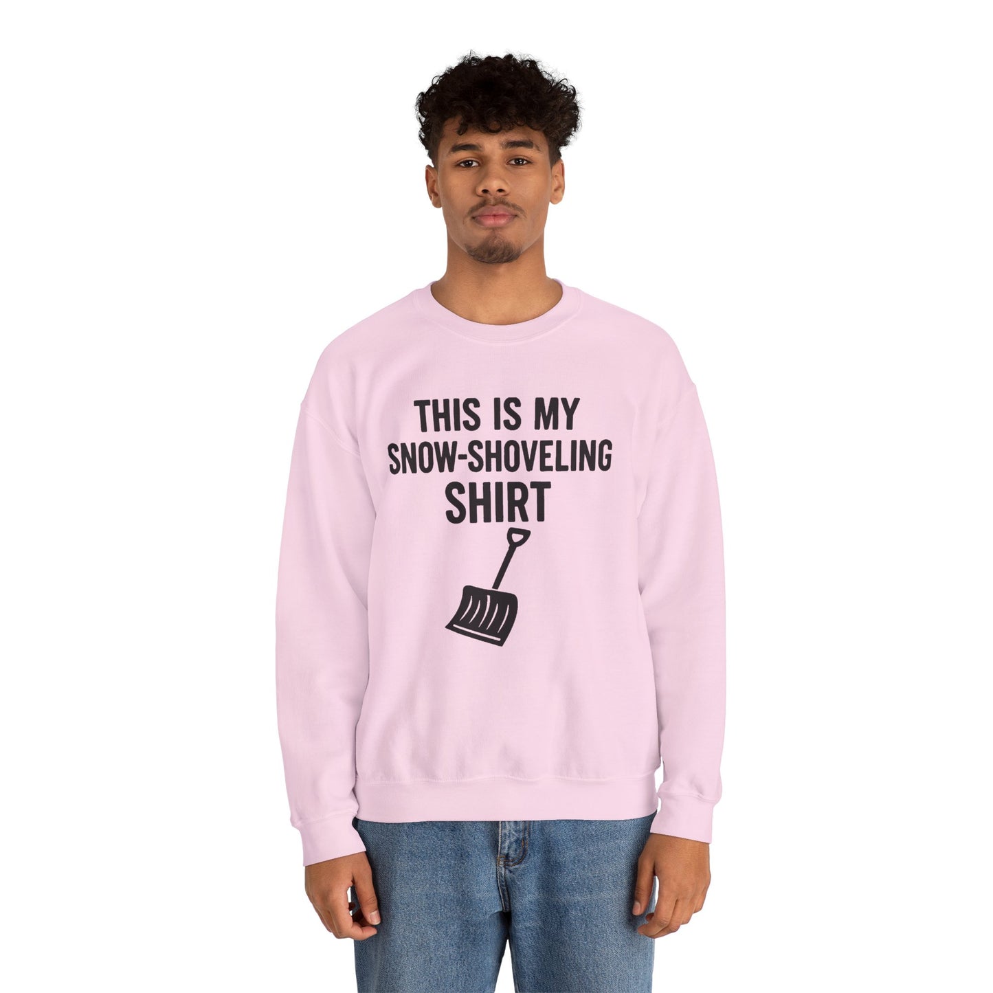 This Is My Snow-Shoveling Shirt – Funny Winter Chore Sweatshirt