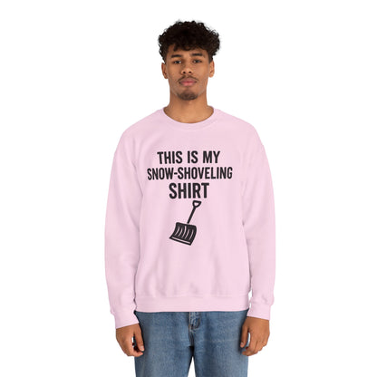 This Is My Snow-Shoveling Shirt – Funny Winter Chore Sweatshirt