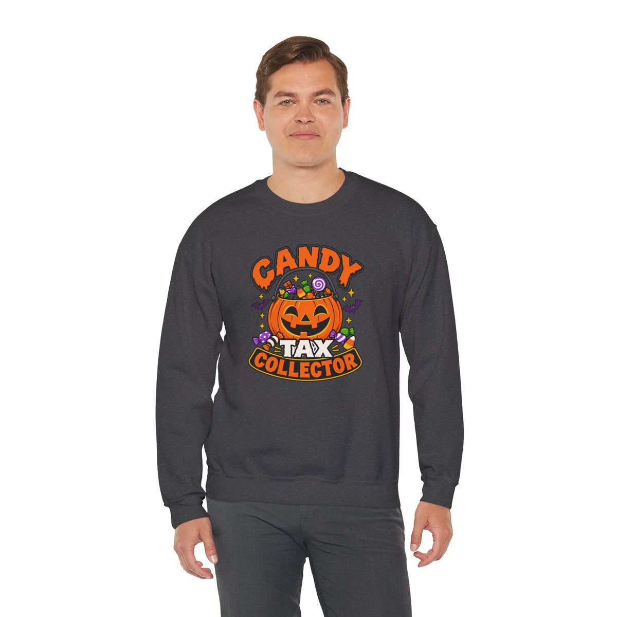 Candy Tax Collector Sweatshirt – Funny Halloween Parent Crewneck