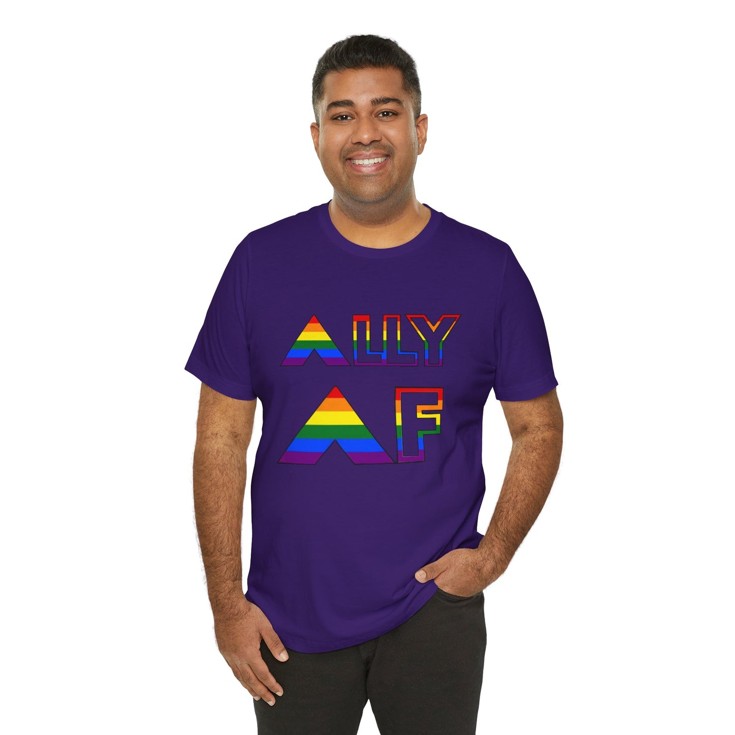 Ally AF Pride Tee – Bold LGBTQ+ Support Shirt for Loud Allies