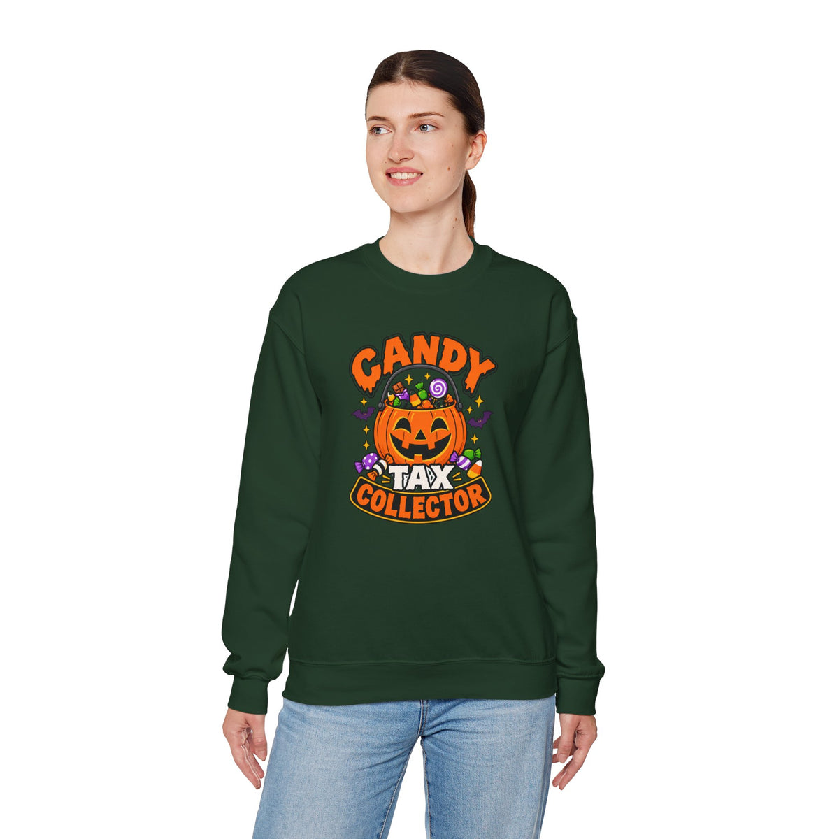 Candy Tax Collector Sweatshirt – Funny Halloween Parent Crewneck