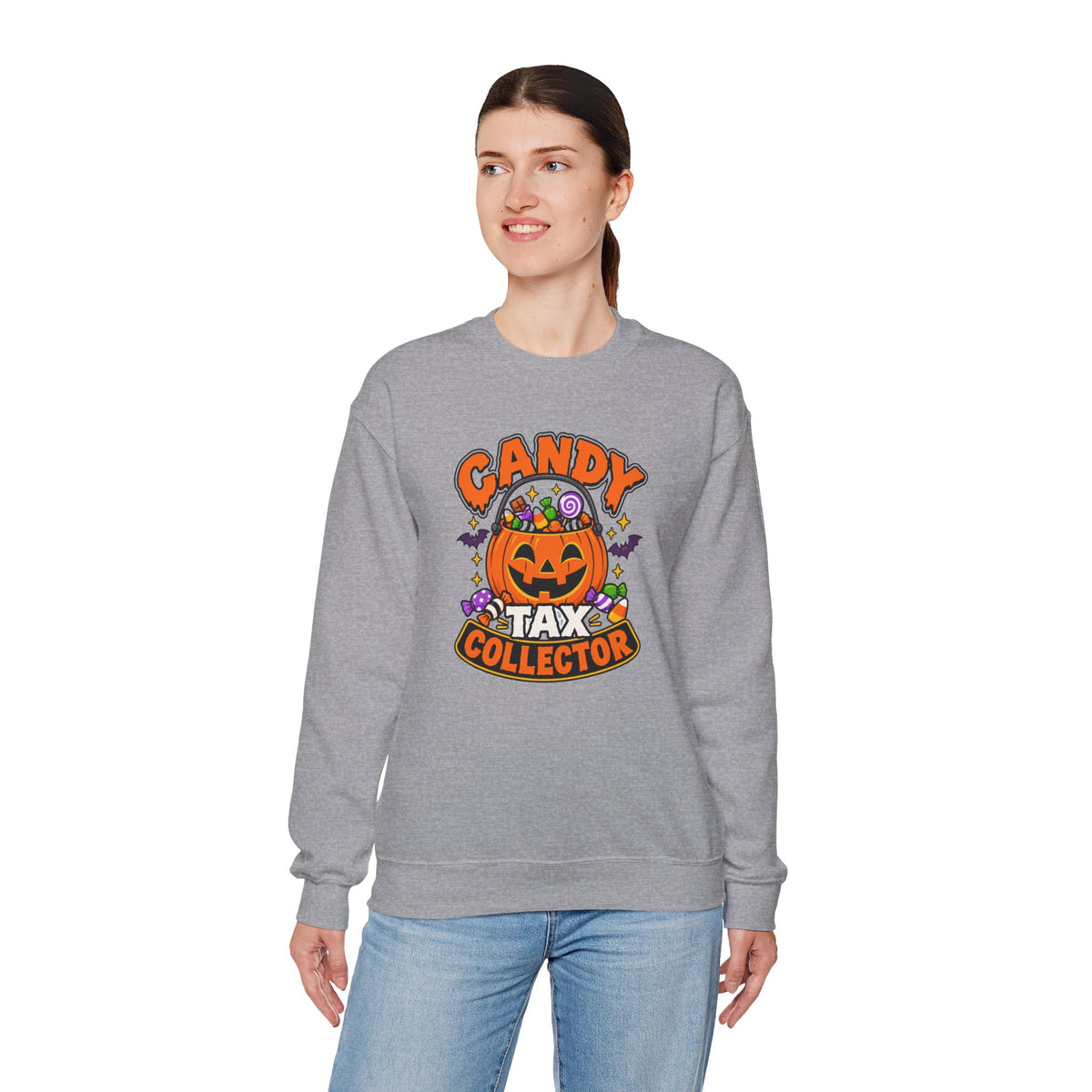 Candy Tax Collector Sweatshirt – Funny Halloween Parent Crewneck