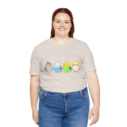 Chirpy Flock Bird T-Shirt – Cute Tee for Animal Lovers - WhimSpin - https://whimspin.com
