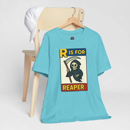 R Is for Reaper T-Shirt – Cute Grim Reaper Shirt from the Monster Alphabet Series