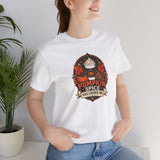 White crew-neck T-shirt, front Pumpkin Spice Has Chosen Me graphic