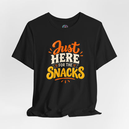 Just Here for the Snacks T-Shirt – Funny Halloween Foodie Tee