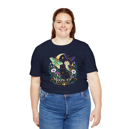 Moonlight Menagerie T-Shirt – Witchy Nocturnal Animals Tee