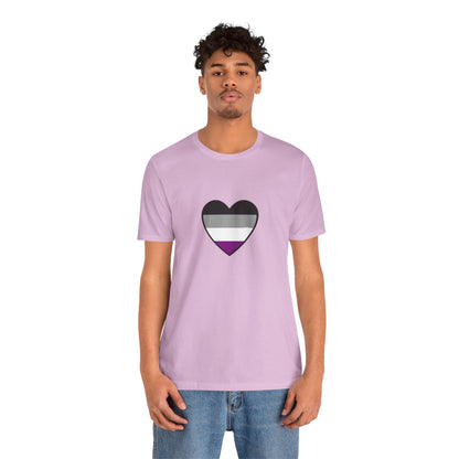 Asexual Pride Flag Heart T-Shirt – Ace Flag LGBTQ+ Graphic Tee