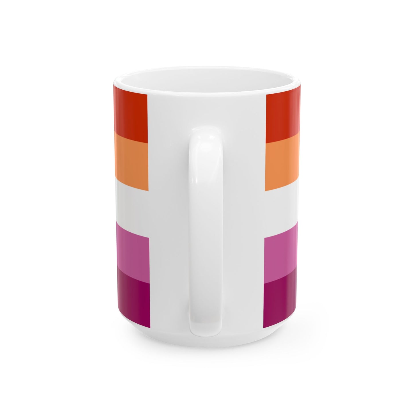 Lesbian Pride Flag Mug – Sapphic Identity LGBTQ+ Ceramic Cup