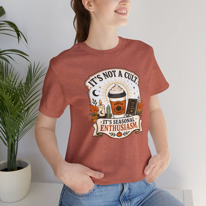 It’s Not a Cult Pumpkin Spice T-Shirt – Funny Fall Tee